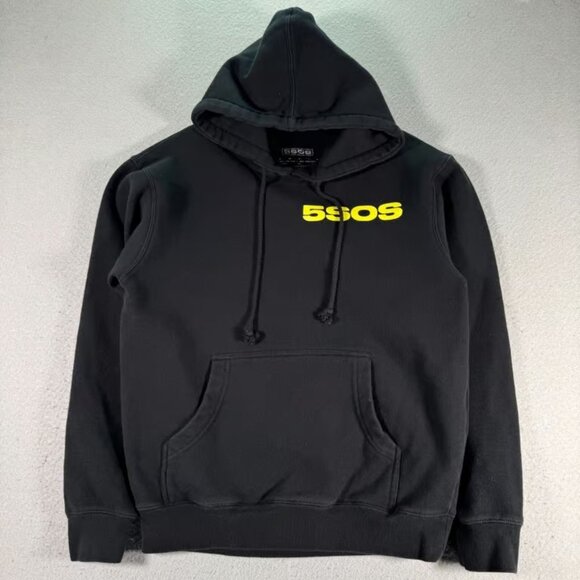 5SOS Hoodie Sweatshirt Adult Small Black Fleece Graphic Australian Band Music - Picture 1 of 4